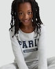 image 2 of F&F Girls 2-Pack Cotton Rich Paris Dance Club Pyjama Set in Navy