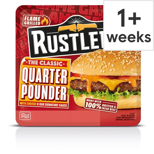 Rustlers Quarter Pounder & Cheese 190G Standard