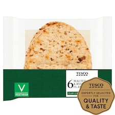 Tesco Malted Grain & Rye Folded Flatbread 6 Pack