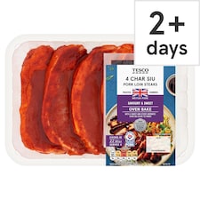 Tesco 4 Char Sui Pork Loin Steaks 600g