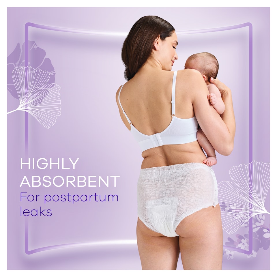 image 1 of Always Discreet Post Partum Pants Medium 9ct