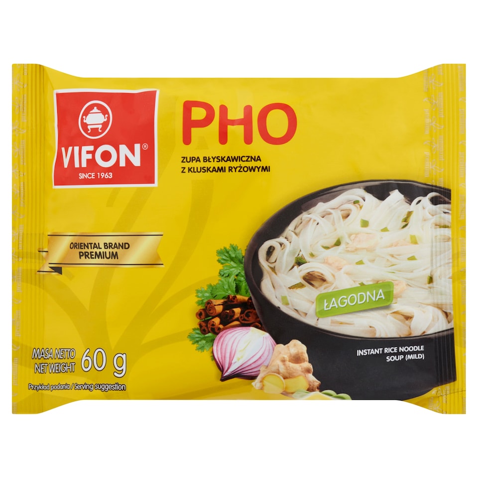 Vifon Pho hagyományos vietnámi instant tészta leves rizstésztával 60 g  1. kép