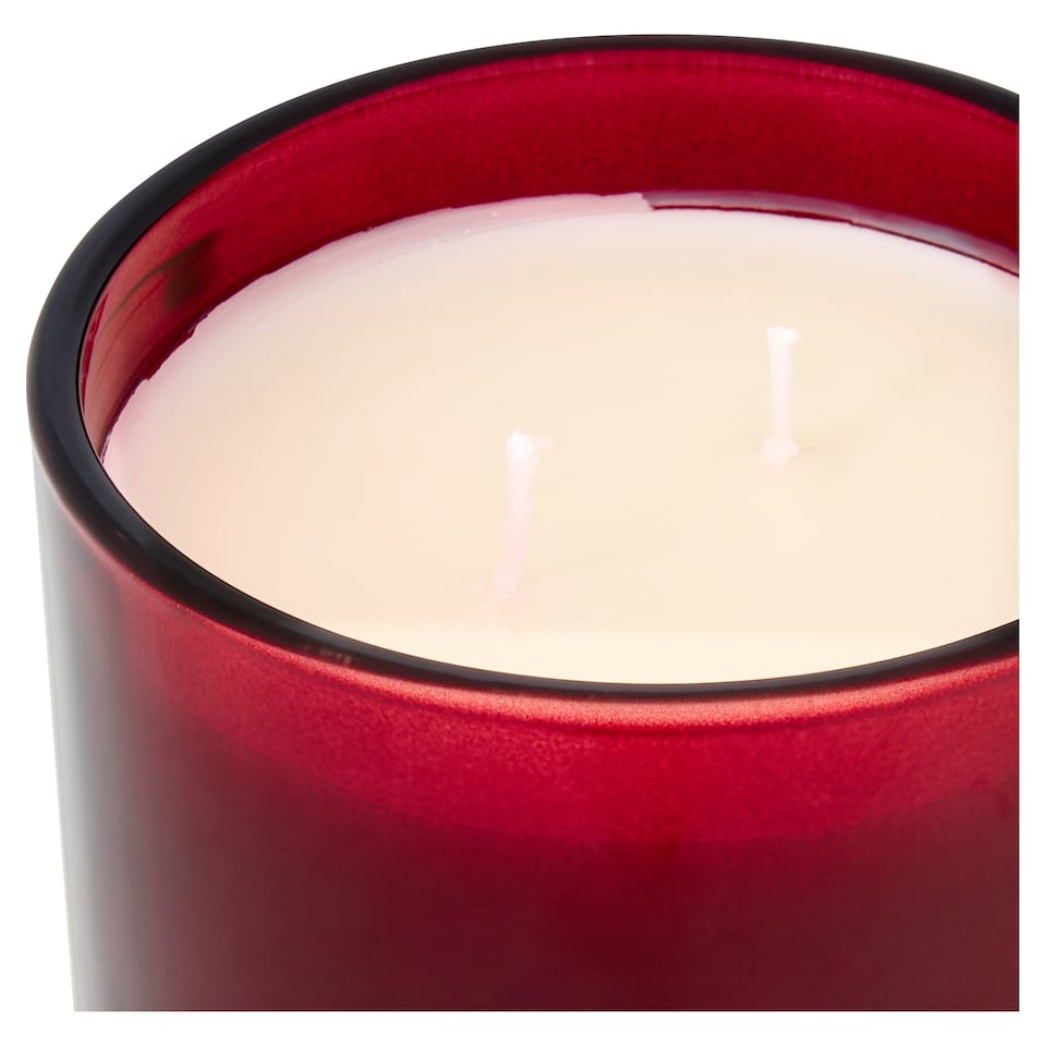 image 1 of F&F Home Floral Bouquet Large Candle Winter Rose 440g