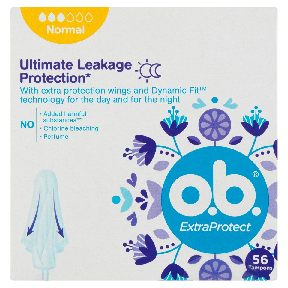 Obrázek 1 pro produkt O.B. ExtraProtect Normal tampony 56 ks