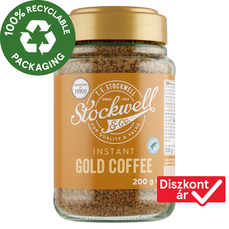 Stockwell & Co. fagyasztva szárított instant kávé 200 g 
