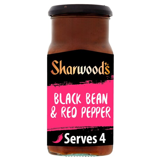 Sharwood's Blackbean & Red Pepper Sauce 425G Tesco Groceries