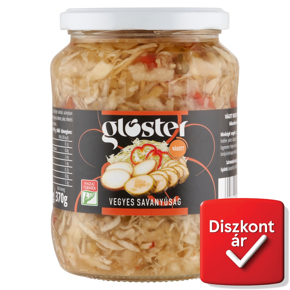 Gloster vágott vegyes savanyúság 680 g