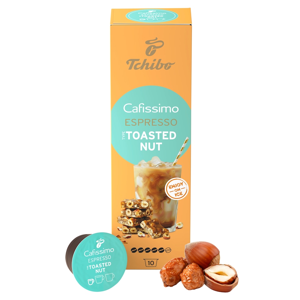 Tchibo Cafissimo Espresso Flavored Edition Toasted Nut kávékapszula 10 db 70 g  1. kép