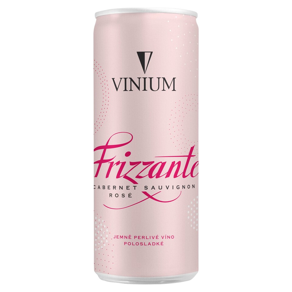 Vinium Frizzante Cabernet Sauvignon Rosé jemně perlivé víno polosladké 250ml