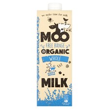 Moo Organic Longlife Whole Milk 1L