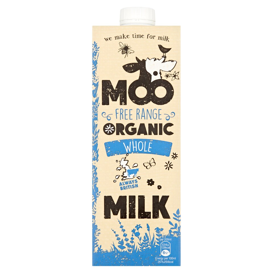Moo Organic Longlife Whole Milk 1L