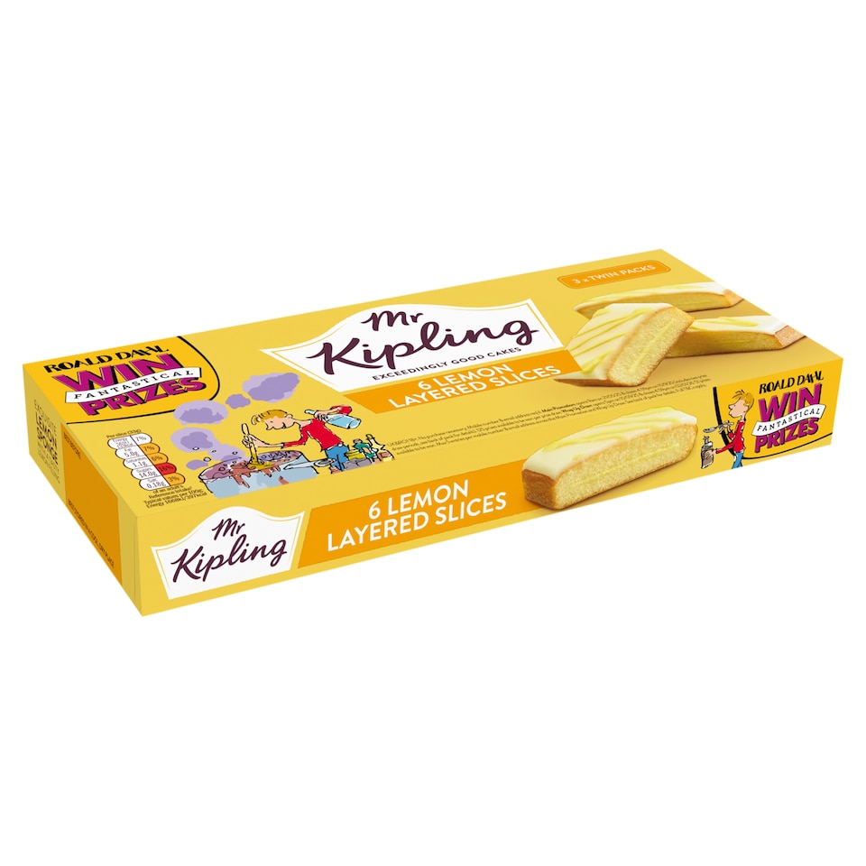 image 1 of Mr Kipling Exceedingly Good Cakes Lemon Layered Slices 6 Pack