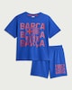 image 1 of FC Barcelona Pure Cotton Short Pyjama Set in Blue