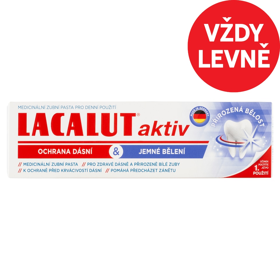 image 1 of Lacalut Aktiv Gum Protection & Gentle Whitening Toothpaste 75ml