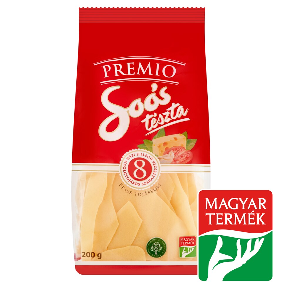 Soós Premio csuszatészta házi jellegű nyolctojásos száraztészta 200 g