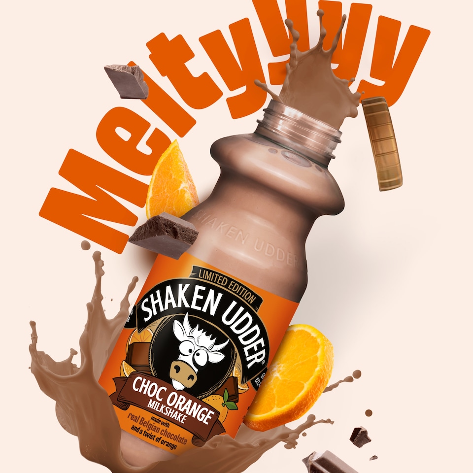 image 1 of SHAKEN UDDER CHOCOLATE ORANGE MILKSHAKE 330ML