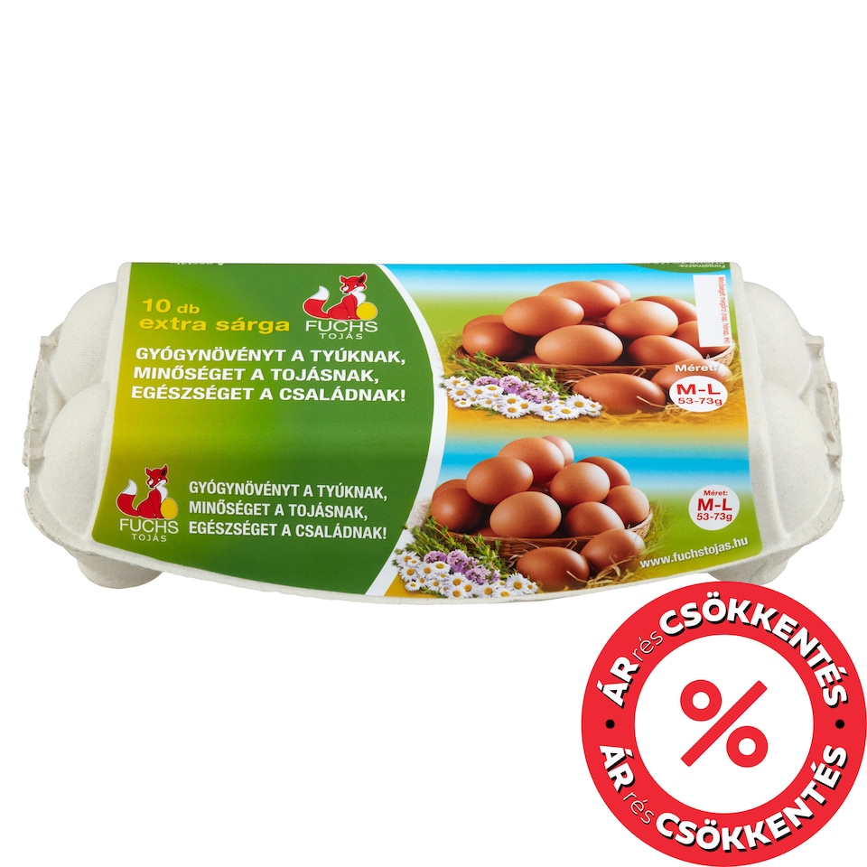 Fuchs Extra Yellow Eggs M-L 10 pcs