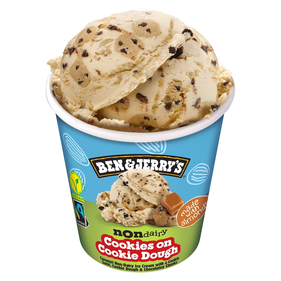 image 1 of Ben & Jerry's Cookies On Cookie Dough Dairy Free Vegan Ice Cream Tub 465ml