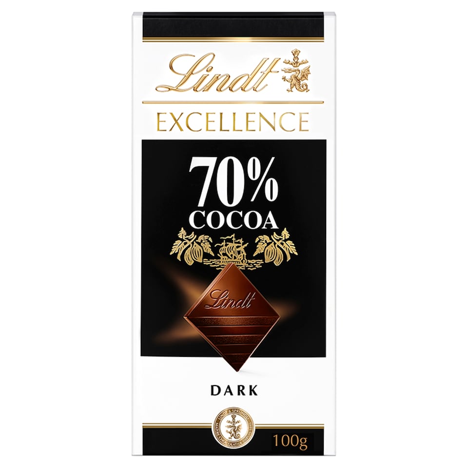 image 1 of Lindt Excellence 70% Fine Dark Chocolate 100 g