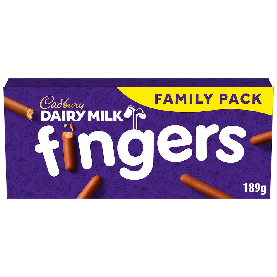 Cadbury Dairy Milk Chocolate Fingers Biscuits 189g