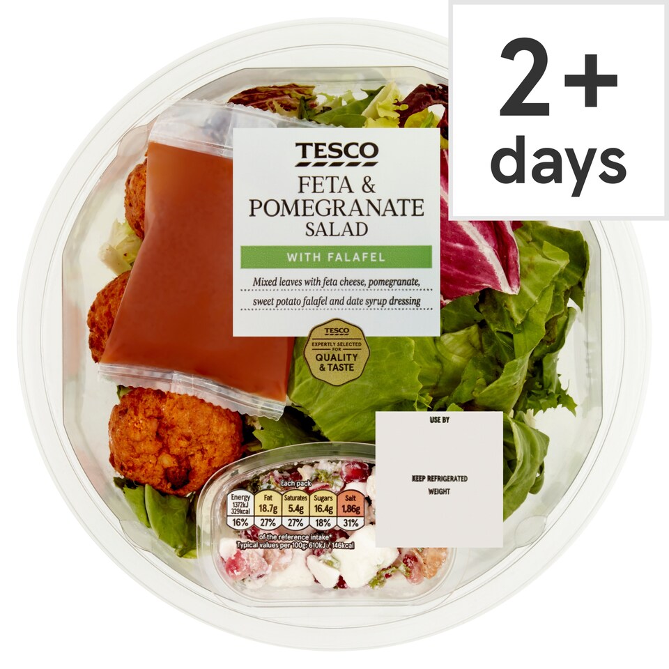 Tesco Feta & Pomegranate Salad 225G