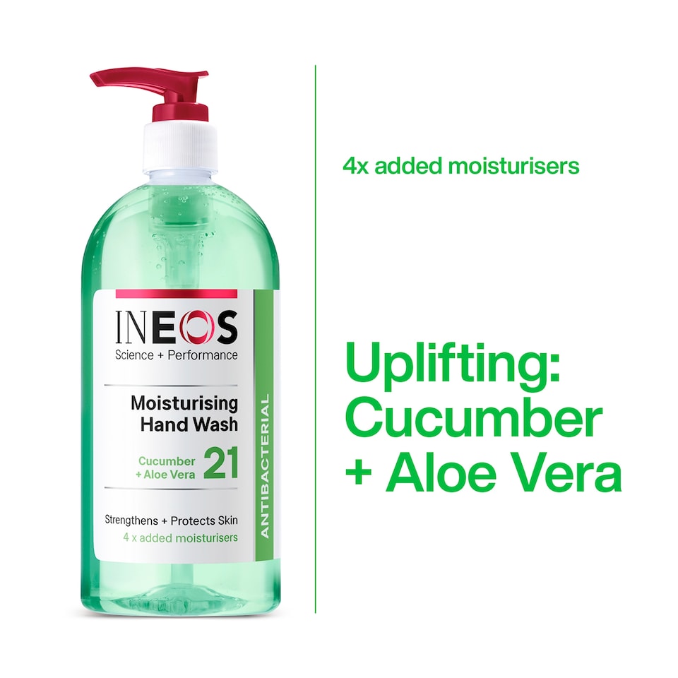 image 1 of INEOS Moisturising Hand Wash Cucumber & Aloe Vera 500ml