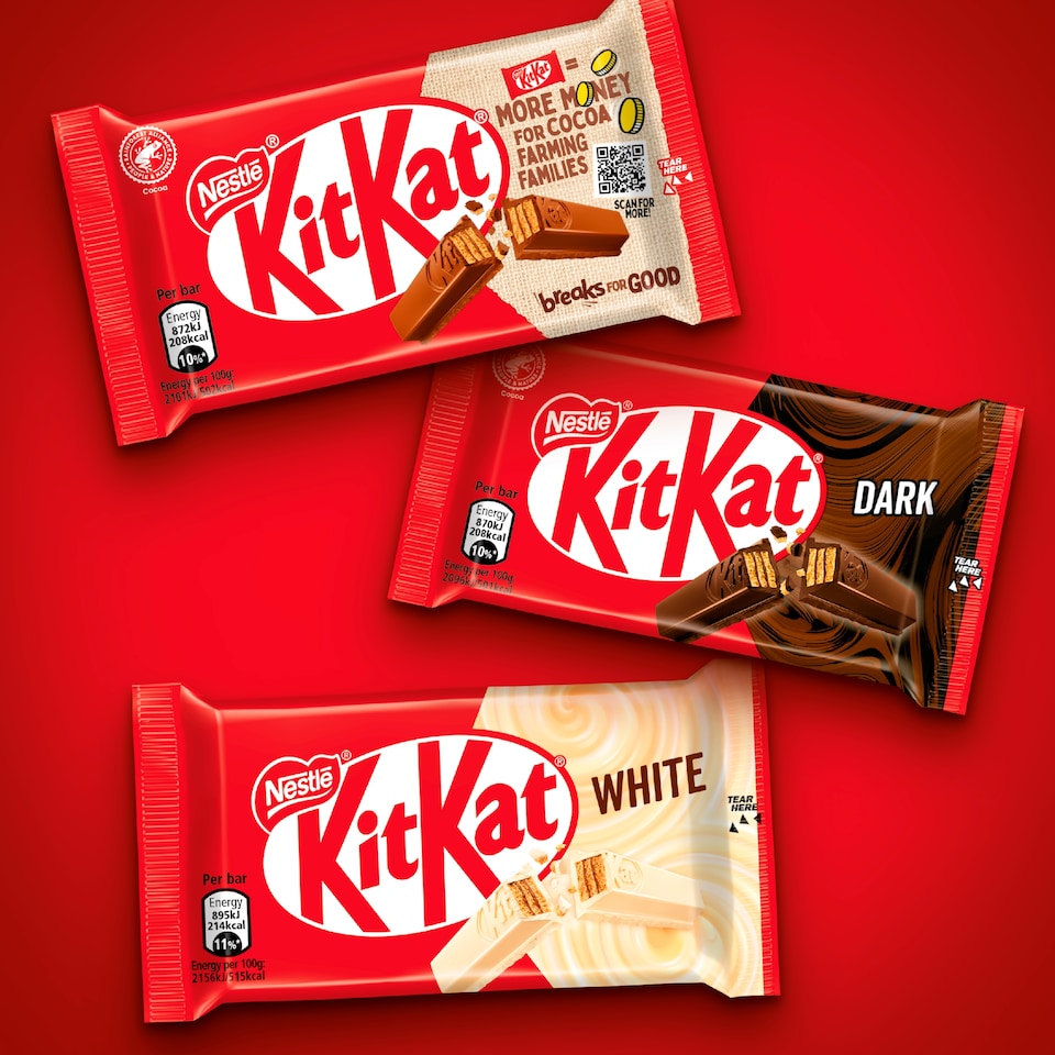 image 1 of Kit Kat 4 Finger Milk Chocolate Bar 41.5g