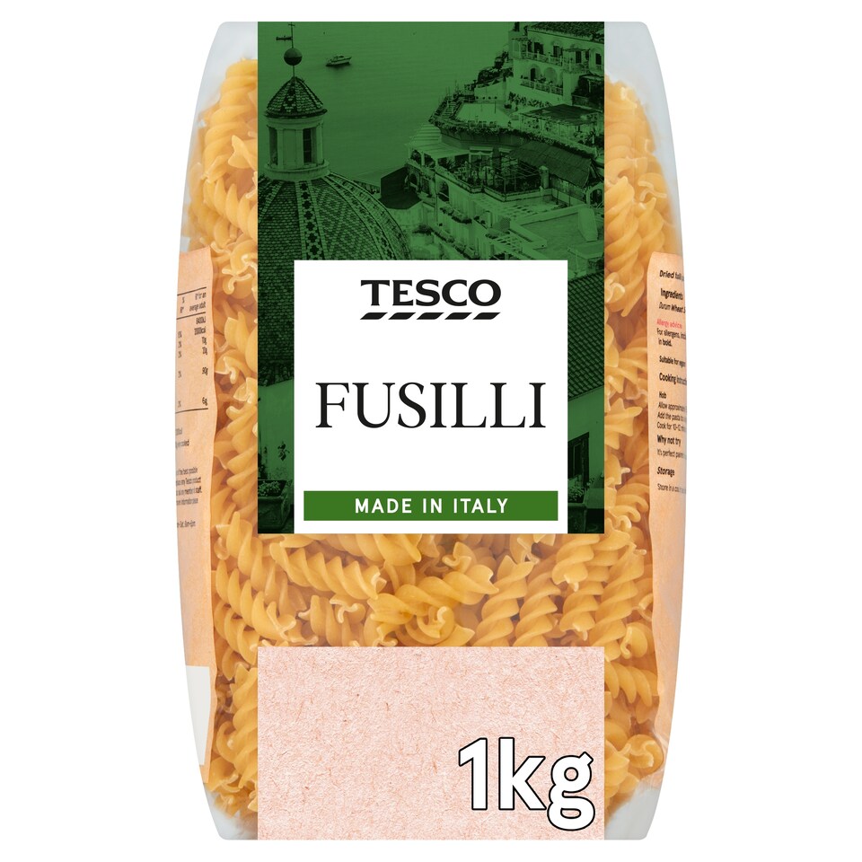 Tesco Fusilli Pasta Twists 1Kg