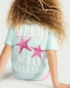 image 2 of F&F Girls 2-Piece Cotton Rich T-Shirt and Cycling Shorts Set in Multi Pink