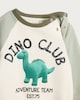 image 3 of F&F Baby 2-Piece Cotton Rich Dino Club Sweatshirt and Joggers Set in Multi