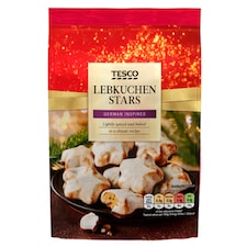 Tesco Lebkuchen Iced Stars 250G
