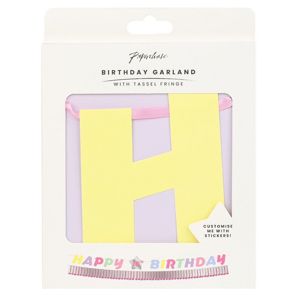 Paperchase Happy Birthday Fringe Banner Ombre 