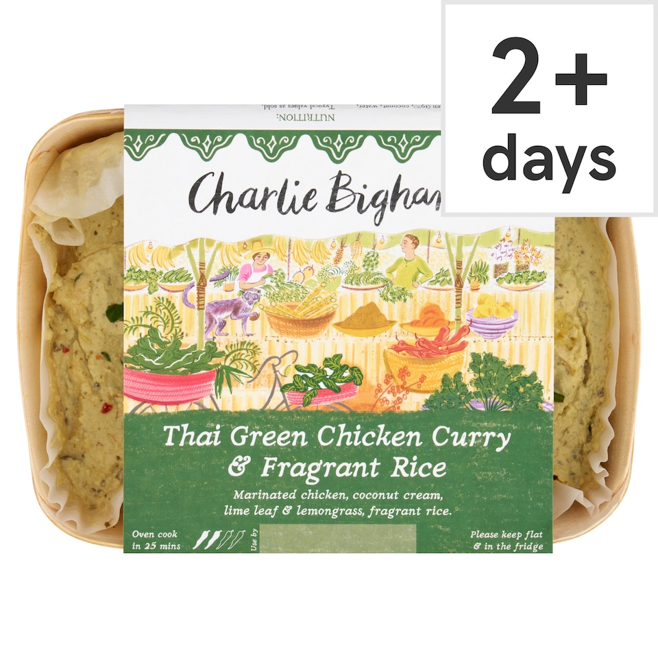 Charlie Bigham's Thai Green Chicken Curry & Fragrant Rice 805G
