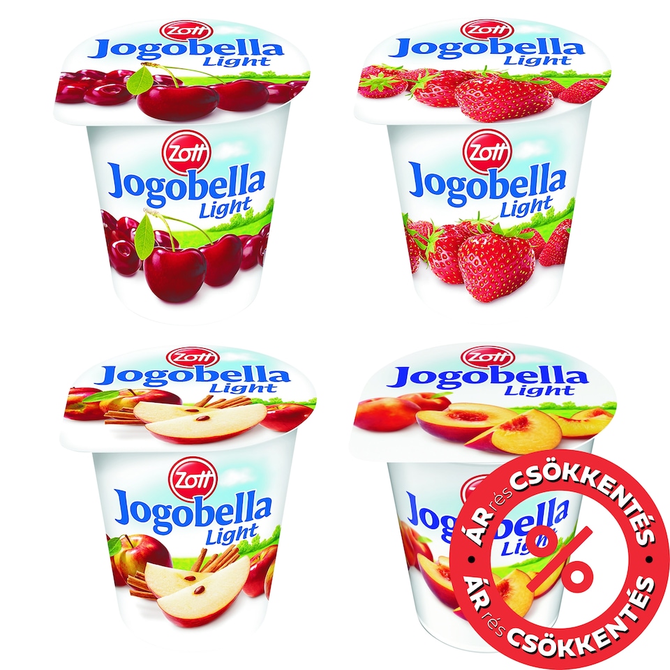 Zott Jogobella Light zsírszegény joghurt cukorral és édesítőszerrel 150 g