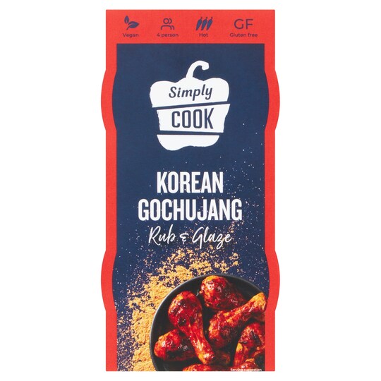 Simply Cook Korean Gochujang Rub & Glaze 58G Tesco Groceries