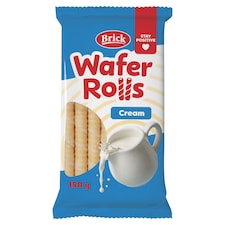 Brick Wafer Rolls Wafer Tubes with Ceam-Flavoured Filling 150g