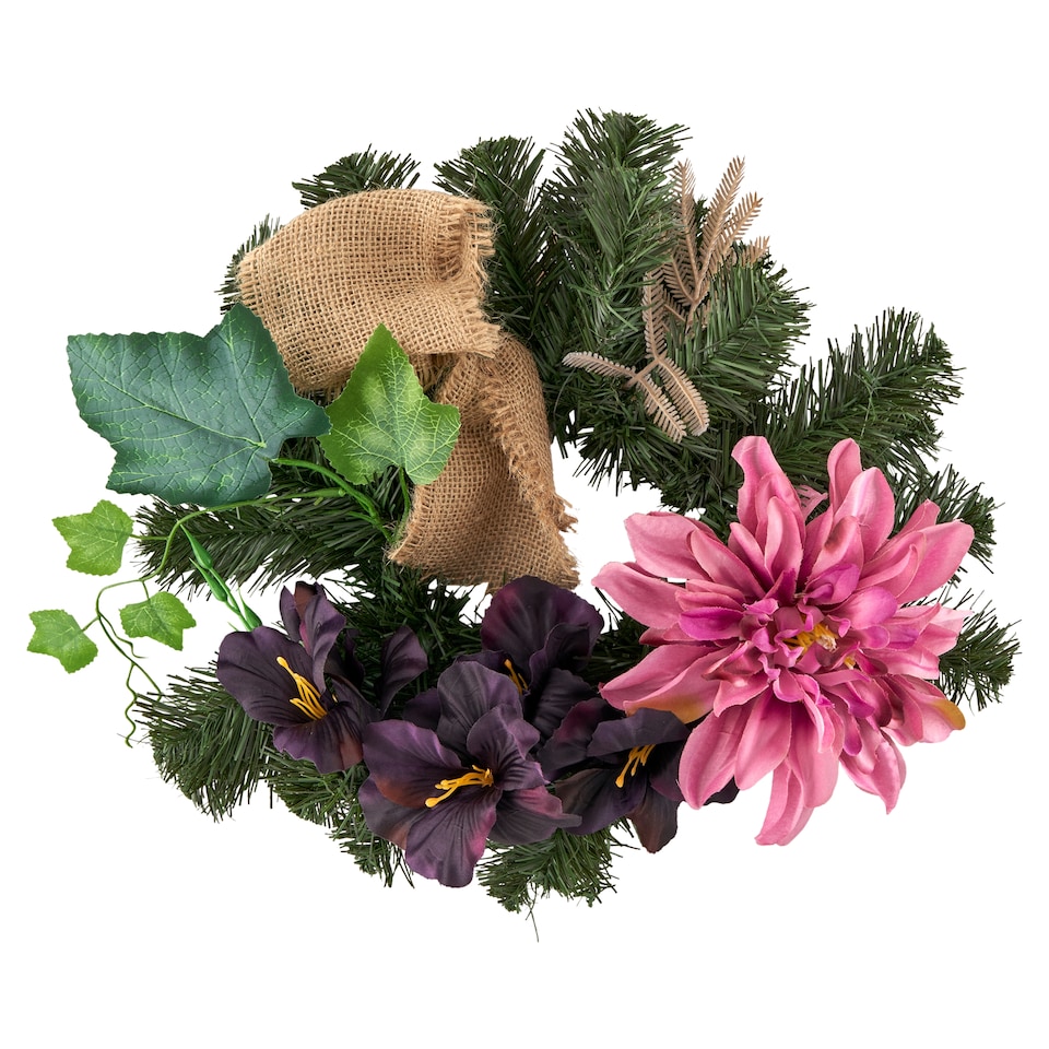 Wreath with Floral Decoration