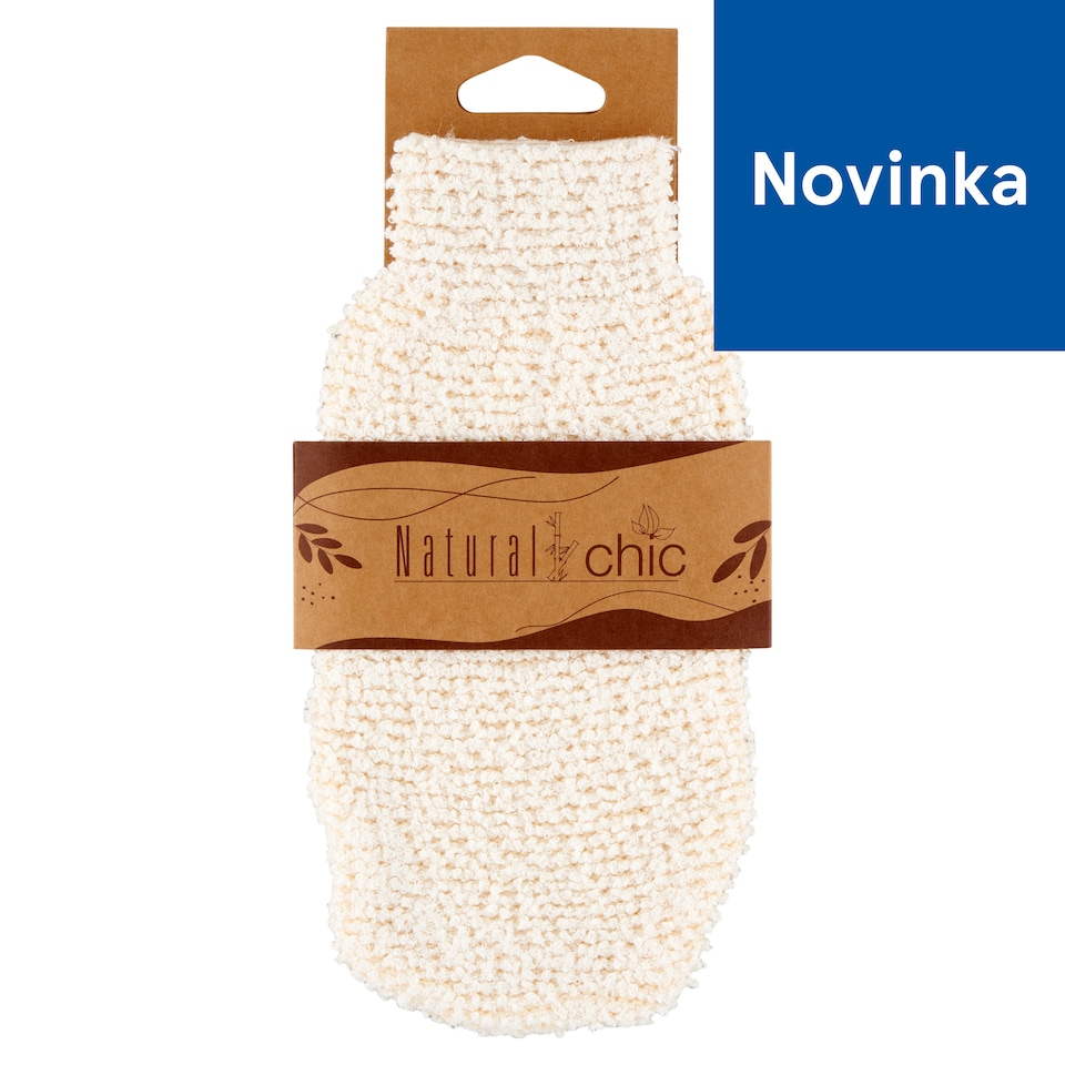 Natural Chic Exfoliačná rukavica vyrobená z bambusu a bavlny