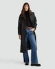 image 1 of F&F Pure Cotton Waxed Collared Longline Coat in Brown
