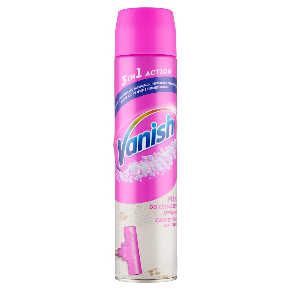 Vanish 3 in 1 Action szőnyeg és kárpit tisztító hab 600 ml  1. kép