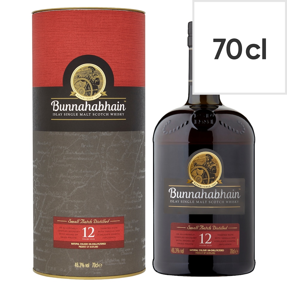 Bunnahabhain 12 Year Old Islay Single Malt Scotch Whisky 70cl