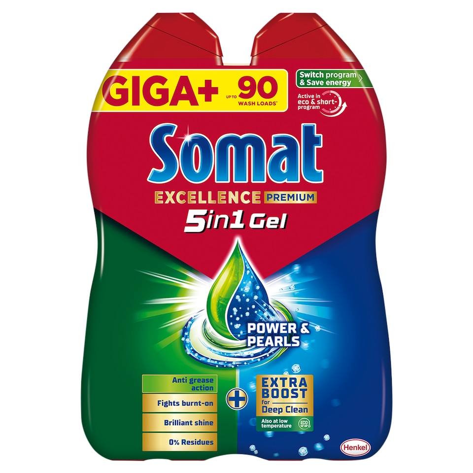 Somat Excellence Premium 5in1 gél do umývačky riadu 1620 ml