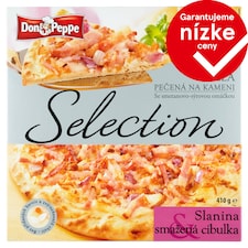 Don Peppe Selection Pizza slanina & opražená cibuľka 410 g