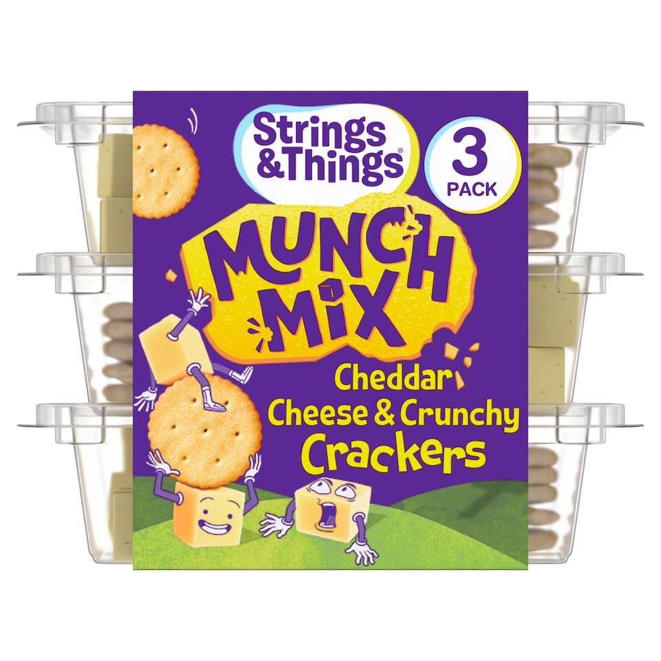 image 1 of Strings and things Munch mix cheese & crackers 90g