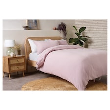 F&F Home Muslin Lilac Duvet Set King