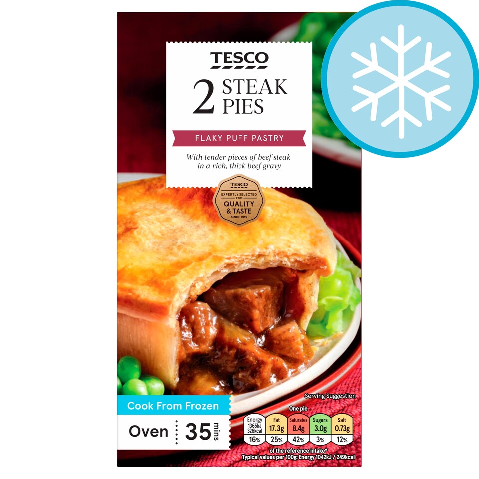Tesco Steak Pies 284g