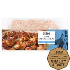 Tesco British Pork Sausage Meat 375G