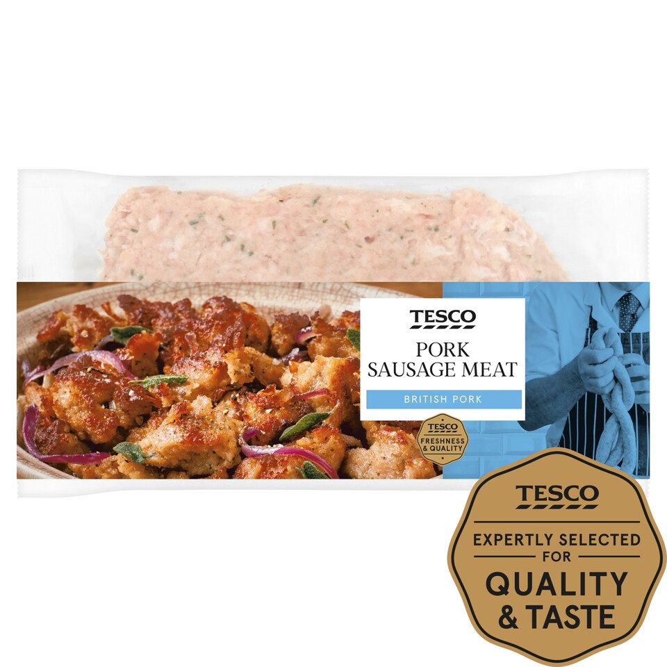 Tesco British Pork Sausage Meat 375G