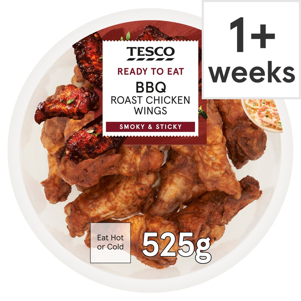 Tesco BBQ Roast Chicken Wings 525g Tesco Groceries