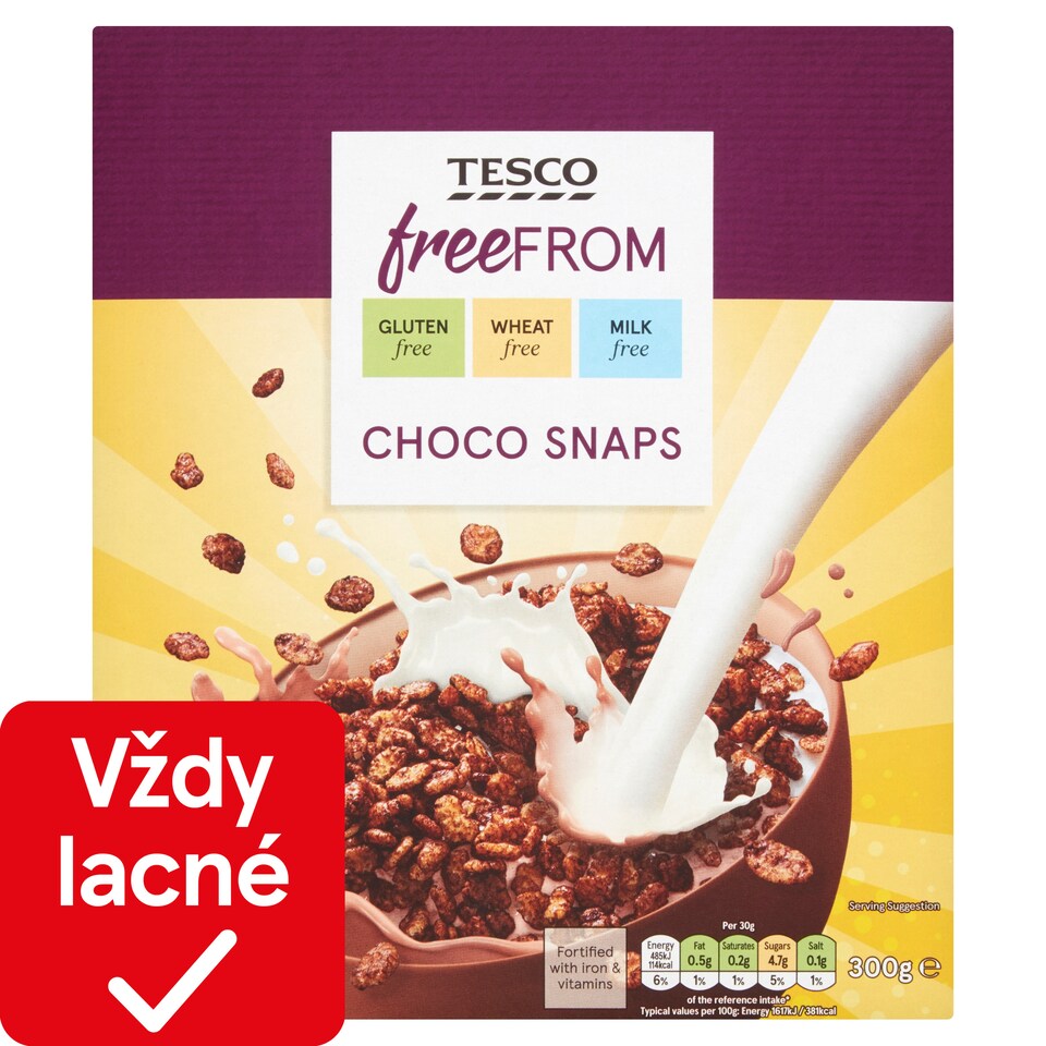 obrázok 1 z Tesco Free From Kakaové ryžové lupienky 300 g